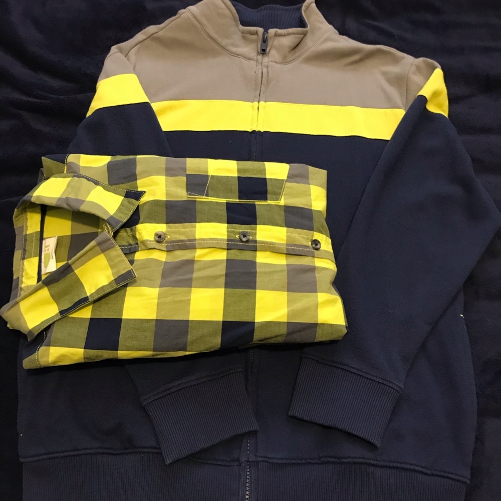 Cotton Jacket w/ Matching plaid button down